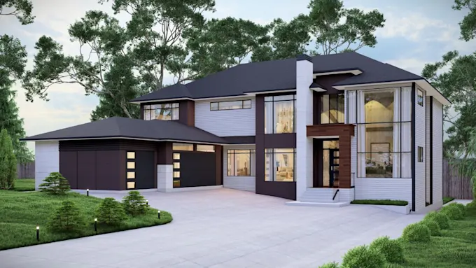 create a professional 3d floor plan interior exterior design and rendering